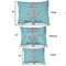 Chic Beach House Outdoor Dog Beds - SIZE CHART