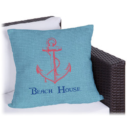 Chic Beach House Outdoor Pillow - 16"