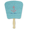 Chic Beach House Paper Fans - Front
