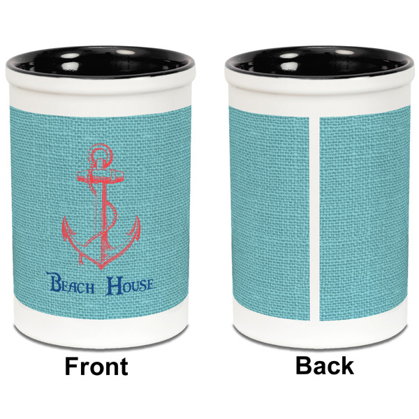 Chic Beach House Pencil Holder - Black - approval