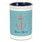 Chic Beach House Ceramic Pencil Holders - Blue