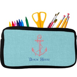 Chic Beach House Neoprene Pencil Case - Small