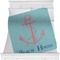 Chic Beach House Personalized Blanket