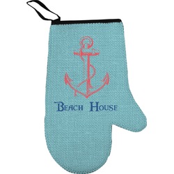Chic Beach House Oven Mitt