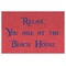 Chic Beach House Personalized Placemat (Back)