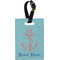 Chic Beach House Personalized Rectangular Luggage Tag