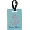 Chic Beach House Plastic Luggage Tag - Rectangular