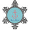 Chic Beach House Vintage Snowflake Ornament