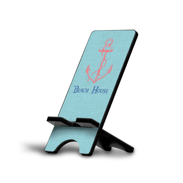 Custom Chic Beach House Cell Phone Stand (Large)
