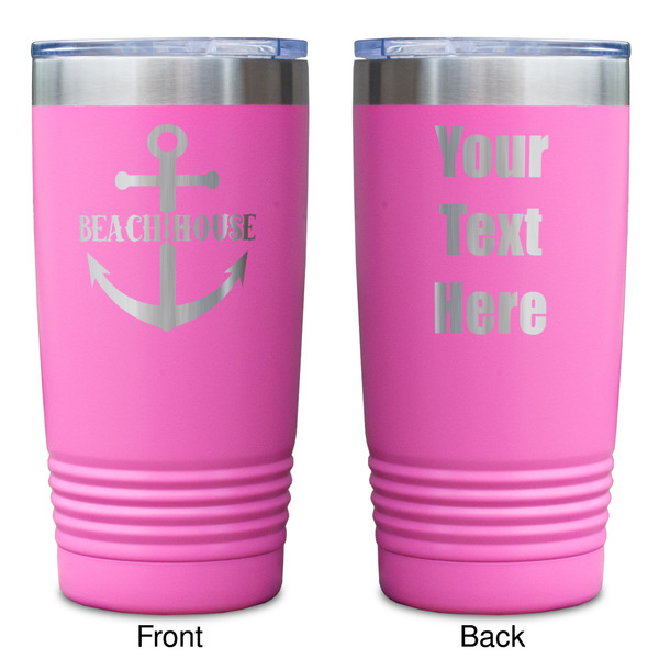 Chic Beach House Pink Polar Camel Tumbler - 20oz - Double Sided - Approval