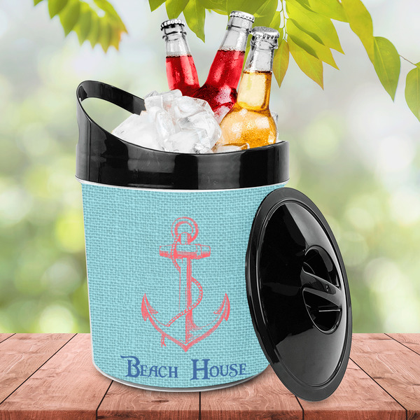 Chic Beach House Plastic Ice Bucket - LIFESTYLE