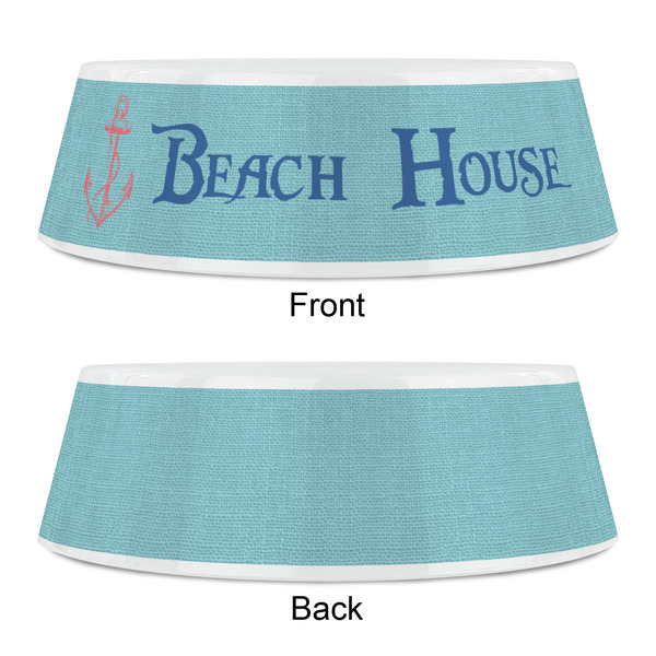 Chic Beach House Plastic Pet Bowls - Small - APPROVAL