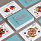 Chic Beach House Playing Cards - Front & Back View