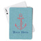 Chic Beach House Playing Cards - Front View