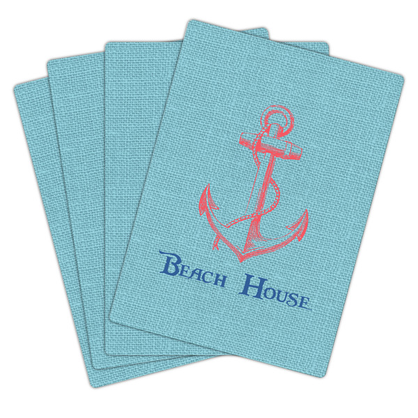 Chic Beach House Playing Cards - Hand Back View