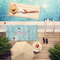 Chic Beach House Pool Towel Lifestyle