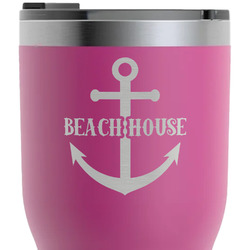 Chic Beach House RTIC Tumbler - Magenta - Laser Engraved - Double-Sided