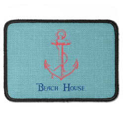 Chic Beach House Iron On Rectangle Patch