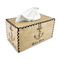 Chic Beach House Rectangle Tissue Box Covers - Wood - with tissue