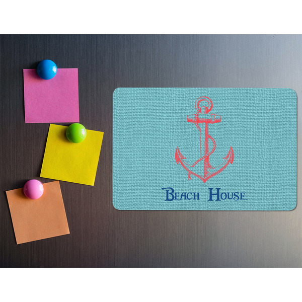 Chic Beach House Rectangular Fridge Magnet - LIFESTYLE