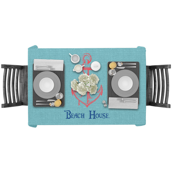 Chic Beach House Rectangular Tablecloths - LIFESTYLE