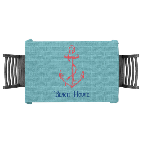 Custom Chic Beach House Tablecloth - 58"x58"