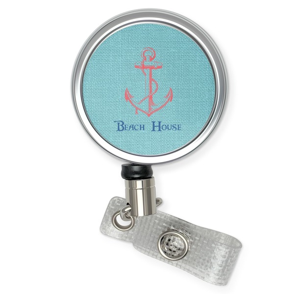 Custom Chic Beach House Retractable Badge Reel