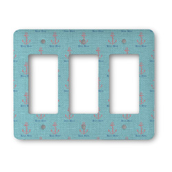Chic Beach House Rocker Style Light Switch Cover - Three Switch