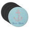 Chic Beach House Round Coaster Rubber Back - Main
