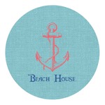 Chic Beach House Round Decal