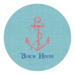 Chic Beach House Round Decal - Medium