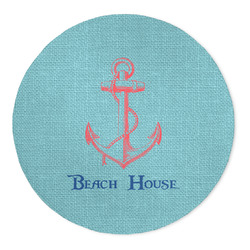 Chic Beach House 5' Round Indoor Area Rug