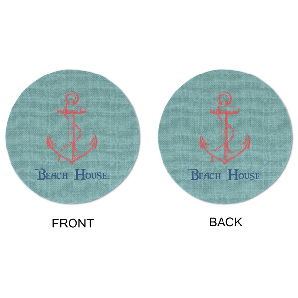 Chic Beach House Round Linen Placemats - APPROVAL (double sided)