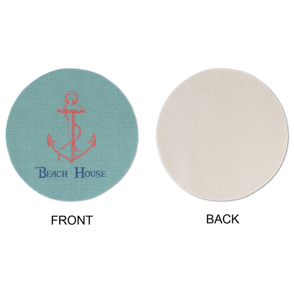 Chic Beach House Round Linen Placemats - APPROVAL (single sided)