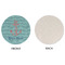 Chic Beach House Round Linen Placemats - APPROVAL (single sided)