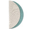 Chic Beach House Round Linen Placemats - HALF FOLDED (single sided)
