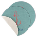Chic Beach House Round Linen Placemat - Single Sided - Set of 4