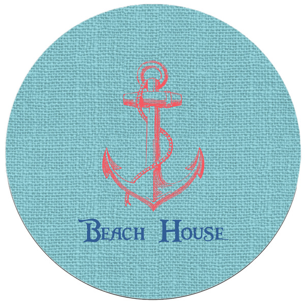 Chic Beach House Round Mousepad - APPROVAL