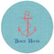 Chic Beach House Round Mousepad - APPROVAL