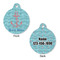 Chic Beach House Round Pet ID Tag - Large - Approval