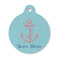 Chic Beach House Round Pet ID Tag - Small