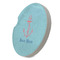 Chic Beach House Sandstone Car Coaster - STANDING ANGLE