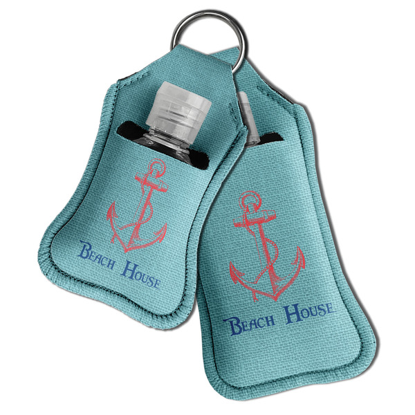 Chic Beach House Sanitizer Holder Keychain - Both in Case (PARENT)