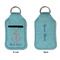 Chic Beach House Sanitizer Holder Keychain - Small APPROVAL (Flat)