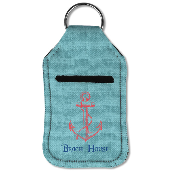 Chic Beach House Sanitizer Holder Keychain - Small (Front Flat)