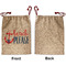 Chic Beach House Santa Bag - Approval - Front