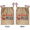 Chic Beach House Santa Sack - Front & Back