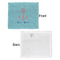 Chic Beach House Security Blanket - Front & White Back View