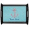 Chic Beach House Serving Tray Black Large - Main