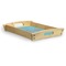Chic Beach House Serving Tray Wood Small - Corner